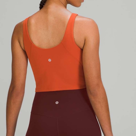 🍋🧡🍊NEW- Lululemon Alian high neck tank top in canyon orange - Picture 6 of 17
